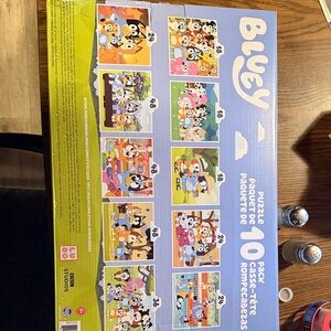 Bluey-10-Pack Puzzle Set - Colorful Fun for Kids